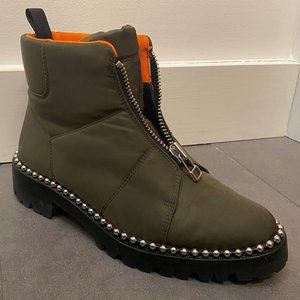 Alexander Wang Cooper Zip Front Studded Ankle Booties. US Size 7.5